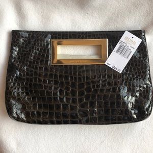 Authentic Michael Kors Berkeley clutch leather